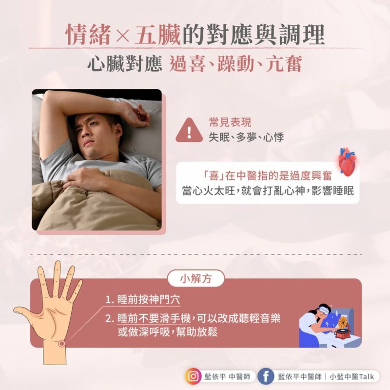 五臟與情緒的對應關係 情緒 心臟